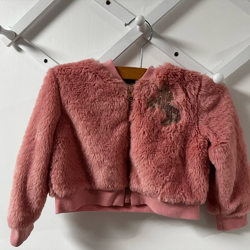 Baby girl unicorn jacket size 24 months